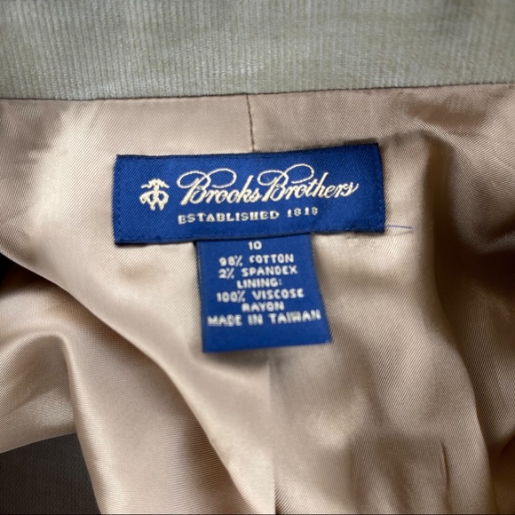 Brooks Brothers Corduroy Blazer Suede Elbow Patch - Picture 3 of 5